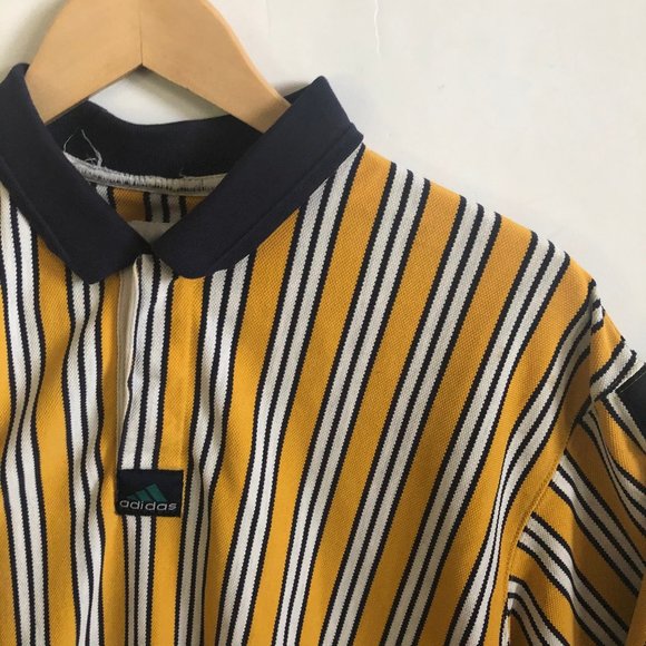 adidas Other - Vintage Adidas Striped Polo Shirt US L